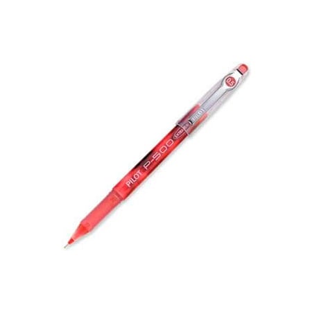 Pilot Pilot  Precise P-500 Gel Rollerball Pen, Extra Fine, 0.5mm, Red Barrel/Ink, Dozen 38602